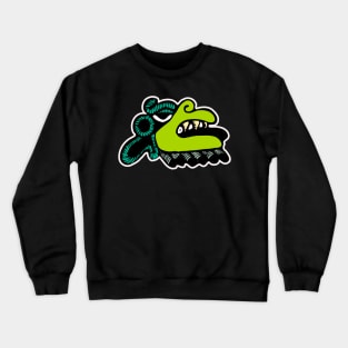 The Aztec bird monster head Crewneck Sweatshirt